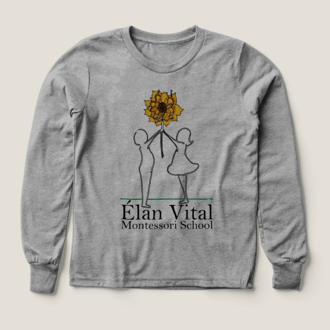 EVM Barns långärmad t-shirt  (Design framsida)