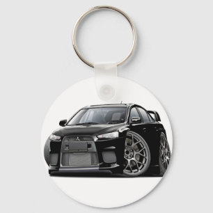 Evo Black Car Nyckelring