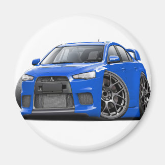 Evo Blue Car Magnet