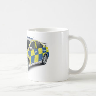 evo för polismitsubishi lancer kaffemugg