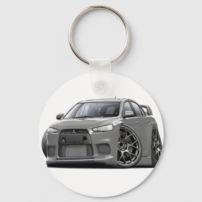 Evo Grått Car Nyckelring (Framsida)