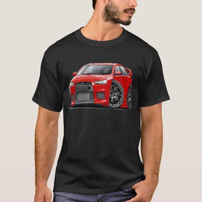 Evo röd bil tee (Framsida)