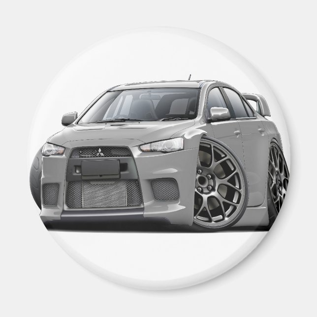 Evo Silver Car Magnet (Framsidan)