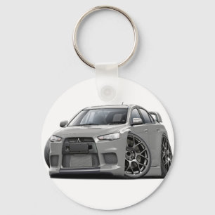 Evo Silver Car Nyckelring