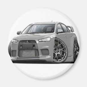 Evo silverbil magnet