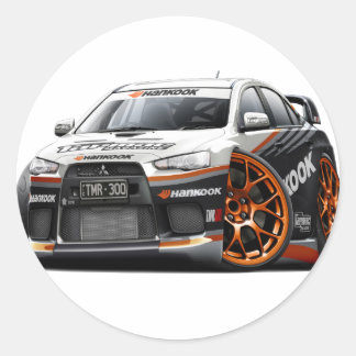 Evo Tävling Car Runt Klistermärke