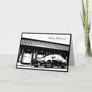 EVO x bil Thas julkort Helgkort