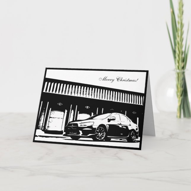 EVO x bil Thas julkort Helgkort (Framsida)