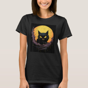 Evoke Mysteri med Enigmatic Midnight-Kattdjuret G T Shirt