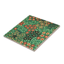 Evoke Serenity: Grönt Japansk Blommigt