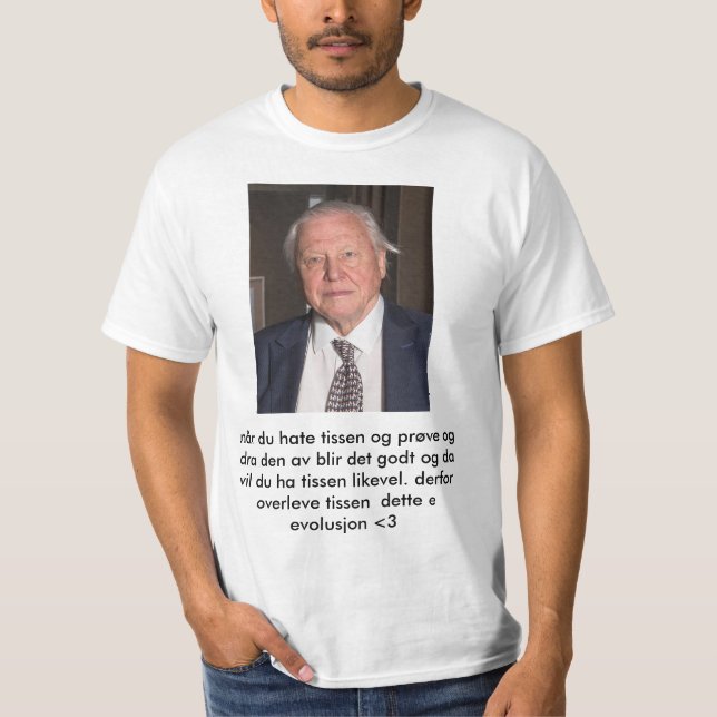 Evolusjons tskjorte tee shirt (Framsida)