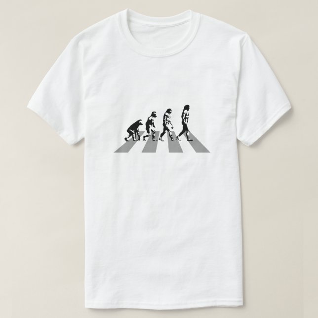 Evolution - Abbeyvägparodi Tee (Design framsida)