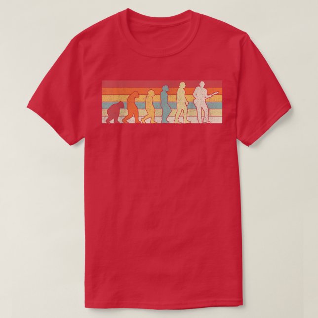 Evolution Acoustic Guitar Player Guitarist Musicia T Shirt (Design framsida)