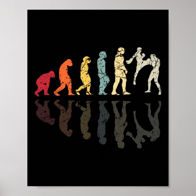 Evolution Använde Kickboxning Kampsport Knockout S Poster (Framsidan)