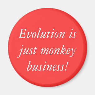 Evolution är precis apaaffären! magnet
