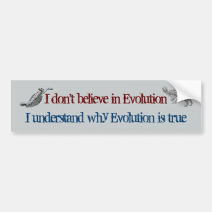 Evolution är True Bumper-etikett Bildekal