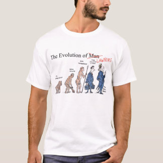 Evolution av advokatmanar skjortan för T Shirt