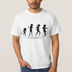 Evolution av Animeflickor Tröja