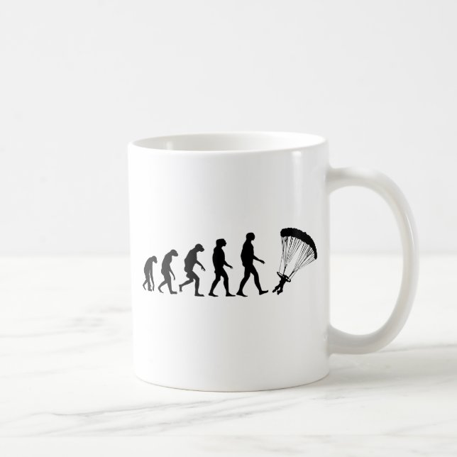 Evolution av att hoppa fallskärm kaffemugg (Höger)