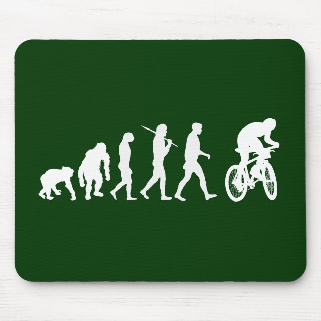 Evolution av berg som cyklar bergbiker musmatta (Framsidan)