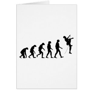Evolution av bergklättringen hälsningskort