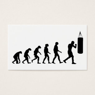 Evolution av boxningen visitkort