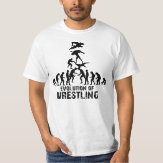 Evolution av brottningen tee shirt
