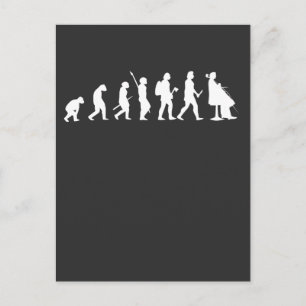 Evolution Av Cellist Rolig Cello Älskare Present Vykort