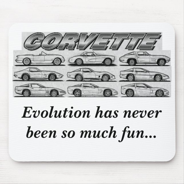 Evolution av Corvetten Musmatta (Framsidan)
