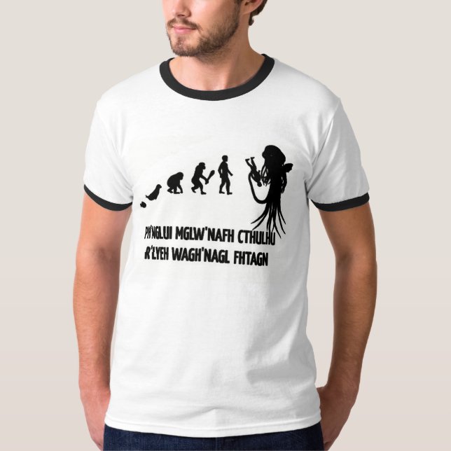 Evolution av Cthulhu T Shirt (Framsida)