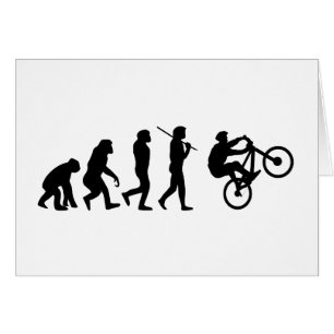 Evolution av cyklisten hälsningskort