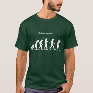 Evolution av den gröna) Sattrical för man (T-tröja T-shirt