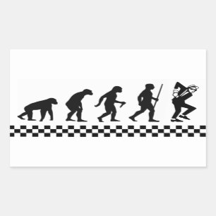 Evolution av den Ska klistermärken
