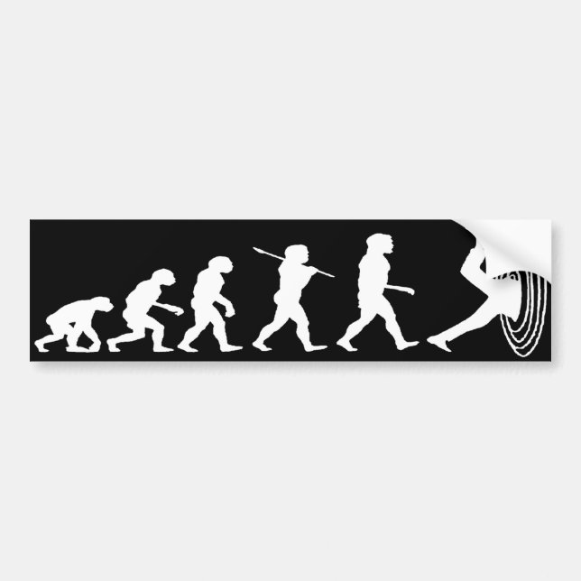 Evolution av den skeva bildekalet för man bildekal (Framsidan)