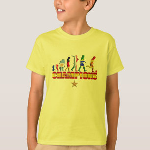 Evolution av den spanska mästare för t-shirt