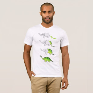 evolution av elefanter till dinosaurs t shirt