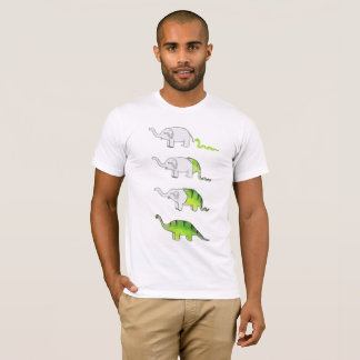 evolution av elefanter till dinosaurs t shirt