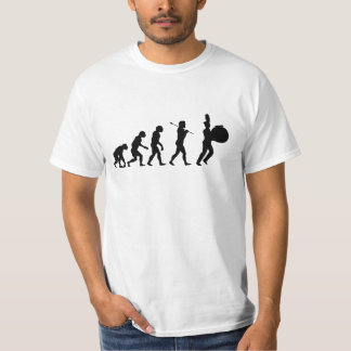 Evolution av en bas- handelsresande (grundläggande tee shirt
