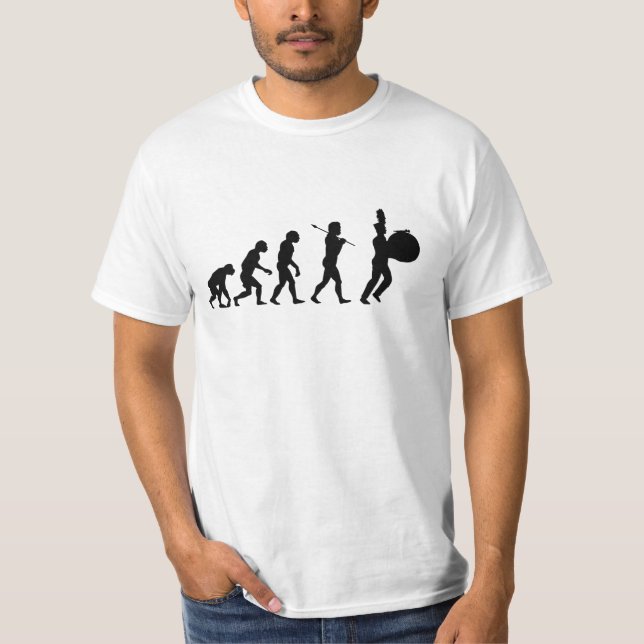 Evolution av en bas- handelsresande (grundläggande tee shirt (Framsida)