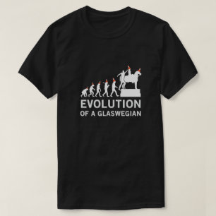 Evolution av en Glaswegian Tshirt (Glasgow) T-shirt