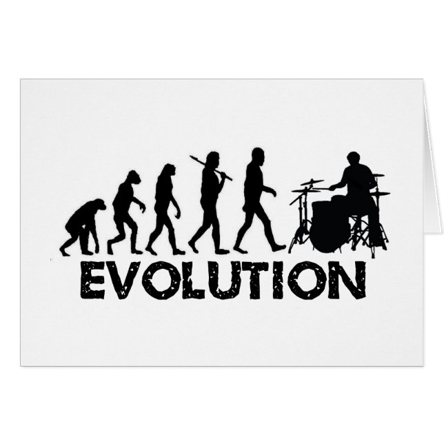 Evolution av en handelsresande hälsningskort (Framsidan Horizontal)