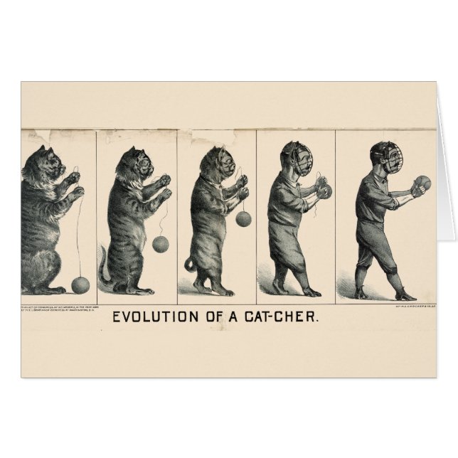 Evolution av encher hälsningskort (Framsidan Horizontal)