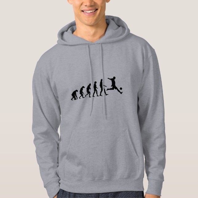 Evolution av fotboll sweatshirt med luva (Framsida)