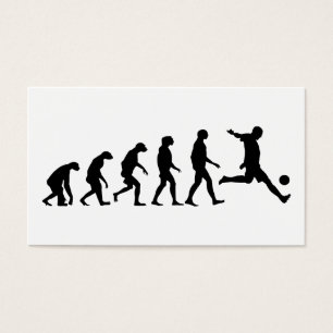 Evolution av fotboll visitkort