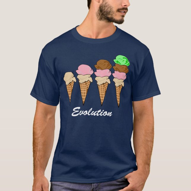 Evolution av glass t-shirt (Framsida)