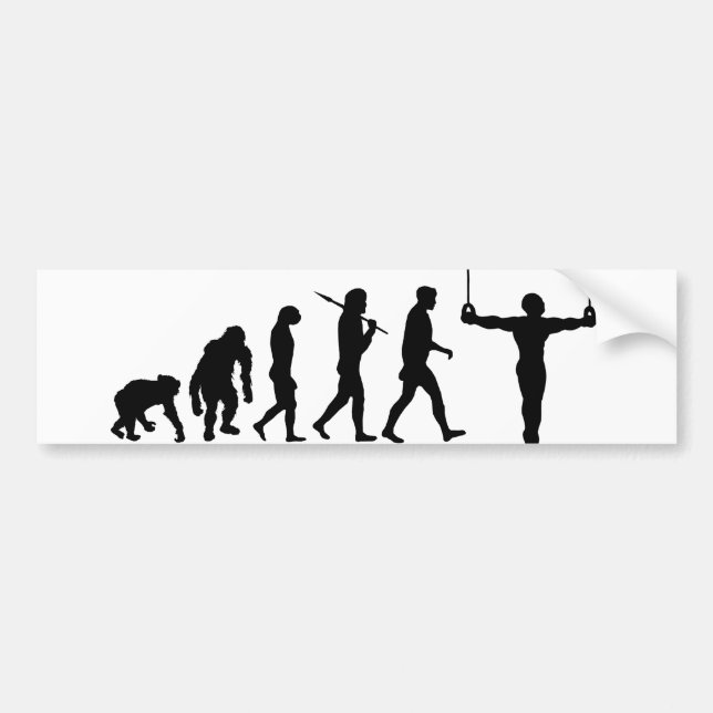 Evolution av gymnastikgymnastgåvor bildekal (Framsidan)