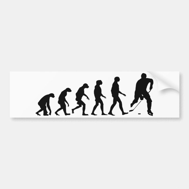 Evolution av hockey bildekal (Framsidan)