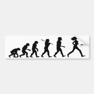 Evolution av kvinnan tänder bildekalet bildekal