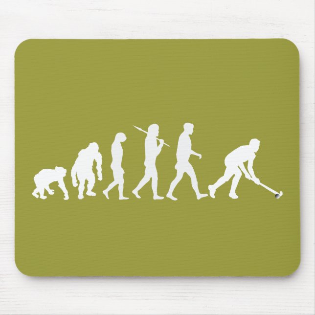 Evolution av landhockey - hockeygåvor musmatta (Framsidan)