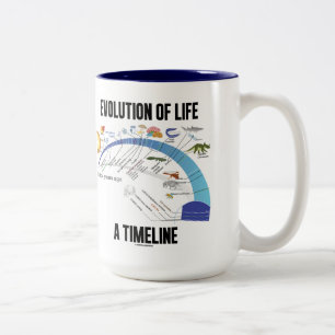 Evolution av liv en Timeline (biologi) Två-Tonad Mugg